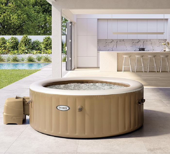 Spa Gonflable – INTEX – Sahara 4 places + Couverture Thermique – DESTOCKAGE – Image 4