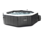 Spa Gonflable – INTEX – Carbone 4 places + Couverture Thermique – DESTOCKAGE