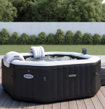 Spa Gonflable – INTEX – Carbone 4 places + Couverture Thermique – DESTOCKAGE – Image 5