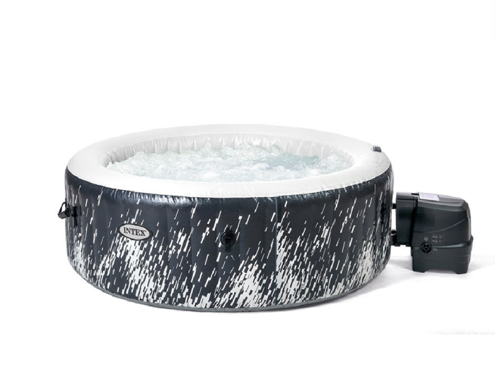 Spa Gonflable – INTEX – Galaxie 4 places + Couverture Thermique – Image 1